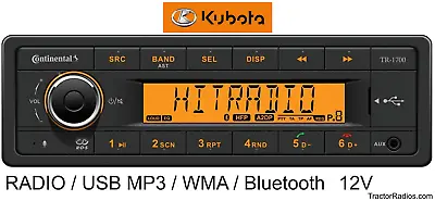 Buy Kubota HD Direct Connect Plug & Play Tractor Radio Bluetooth RTV LX RTX B2650 + • 225$