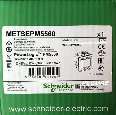 Buy SCHNEIDER ELECTRIC PowerLogic Power Meter METSEPM5560 NEW In Original Packing • 865$