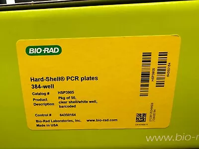 Buy Bio-Rad Hard-Shell PCR Plates 384-well HSP3905 (1 Box Of 50 Plates) • 150$