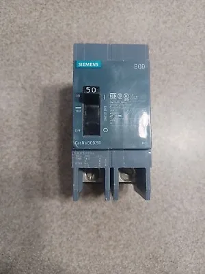 Buy BQD250 Siemens Circuit Breaker 2 Pole 50 Amp 277/480V NEW • 100$