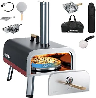 Buy SLSY Portable Pizza Oven 13  16  , 3-Layer Oven With Gas Burner Pizza Maker • 189.99$