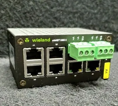 Buy WIELAND WIENET UMS 6 ETHERNET IP SWITCH 83.040.0000.0 9-30VDC 300mA • 79.99$