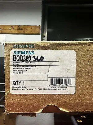 Buy NEW TAKE OUT Siemens BQD360 3 Pole 60 Amp 480 Volt Bolt On Circuit Breaker • 140$