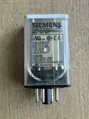 Buy Siemens 3tx7112-1lg13 Relay 240vac Coil 8 Pin 3tx71 New No Pkg • 20$