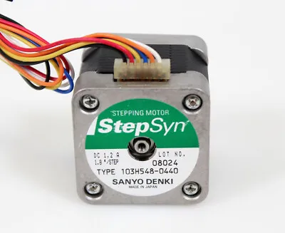 Buy Sanyo Denki StepSyn Stepping Motor, 1.2A 1.8°/ Step 103H548-0440 New W/Warranty • 41.30$