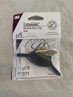 Buy 3M Littmann Stethoscope Identification Tag Gray Engravable/Write-on Name Plate • 7.79$