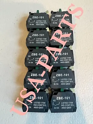 Buy 10 Pcs Of ZBE101 N.O ZBE-101 NO FITS For TELEMECANIQUE Schneider Contact Block • 23.99$