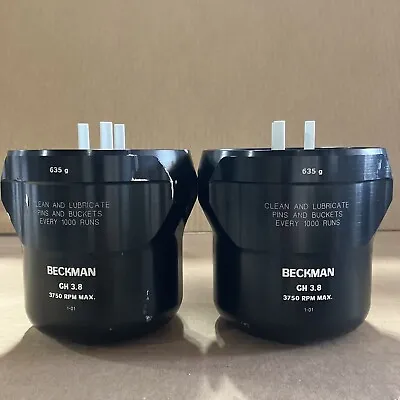 Buy 2 *Weight Matched *  635 G Beckman GH3.8 Centrifuge Swing Buckets With Inserts • 200$