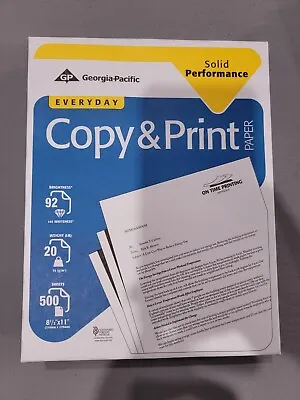 Buy Georgia Pacific Everyday Copy And Print Paper 92 Brightness, 8½x11 500 Sheets • 15$