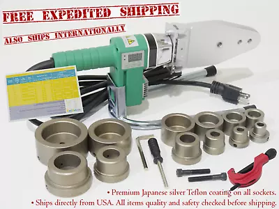 Buy 110V - 800W HDPE Pipe Fusion Welding Tool W/ Case & 1/2  - 2  IPS Sockets • 564.99$