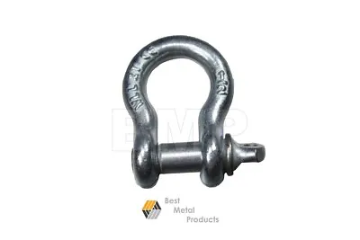 Buy 1/2“ BOW SCREW SHACKLE ATV 4x4 WINCH TRUCK TOWING SLING FARM TREE PROTECTOR 131 • 7.40$