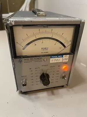 Buy HP Hewlett Packard 3400A RMS 10HZ-10MHz Frequency Volt/dB Meter UNTESTED • 75$