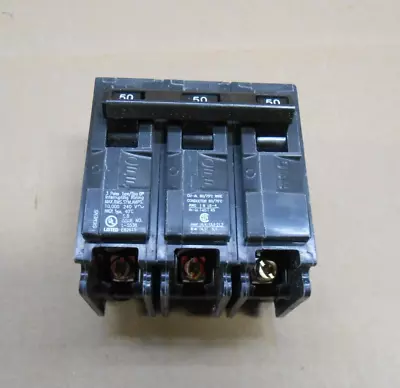 Buy 1 New Siemens Q350 Qp Circuit Breaker 3p 50a 50 Amp 240vac 3 Pole (2 Available) • 55.65$