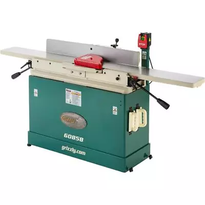 Buy Grizzly G0858 8  X 76  Parallelogram Jointer W/ Helical Cutterhead & Mobile Base • 2,850$