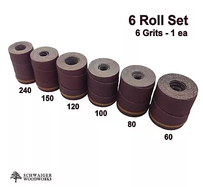 Buy Drum Sander Sanding Wraps/Rolls For SuperMax 19-38, 6 Piece Set • 47.99$