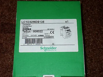 Buy Schneider Power Contactor 15KW-LC1D32MDS135, Coil: 220V/DC OVP, LC1 D32MDS135 • 77$