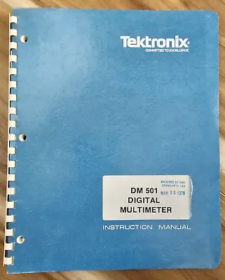 Buy Tektronix DM 501  Multimeter Instruction Manual • 14.95$