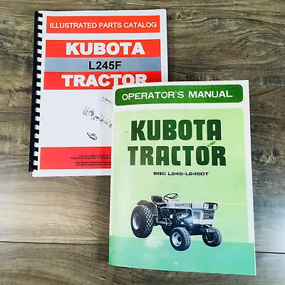 Buy Kubota L245 L245F Tractor Manual Parts Catalog Operators Owners Catalog 2Wd Set • 36.97$