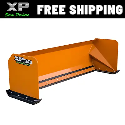 Buy 8' Xp30 Kubota Orange Snow Pusher - Skid Steer Bobcat Quick Attach Free Shipping • 2,000$