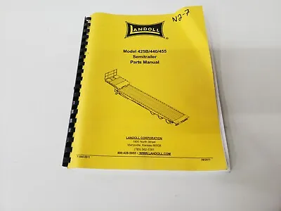 Buy Landoll  425B 440 455  Semi-Trailer Flatbed Parts Catalog Book Manual Guide List • 60$