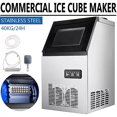 Buy SHZOND 90lb/24H Commercial Ice Maker Undercounter Freestand Ice Cube Machine ETL • 285.80$