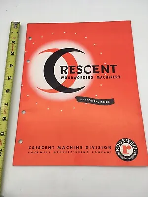 Buy Vintage 1946 Crescent Woodworking Machinery Sales/ Specification Brochure -  • 9.95$