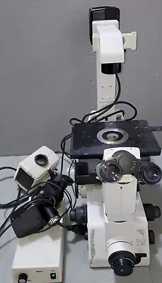 Buy Nikon Eclipse TE300 Inverted Phase Contrast Fluorescence Microscope 3 Objectives • 1,999.99$
