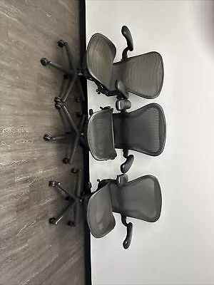 Buy Herman Miller Aeron Rolling Mesh Chair. It’s 3 In Total. • 650$