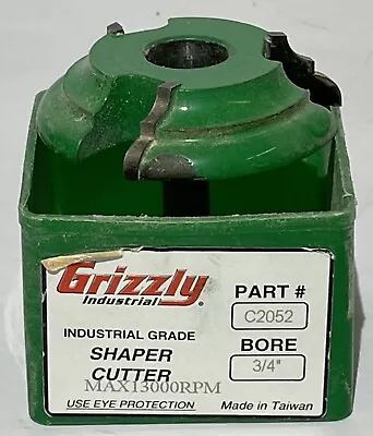 Buy Grizzly Shaper Cutter C2052 - 3/4'' Bore Industrial Grade Cutter • 19.99$