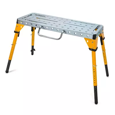 Buy 46 In. X 18 In. Adjustable Height Portable Folding Steel Welding Table And Workb • 331.74$