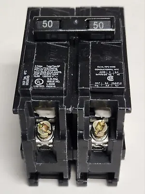 Buy SIEMENS Q250 2 Pole 50 AMP Type QP Plug IN Circuit Breaker 120 240 VAC • 25$