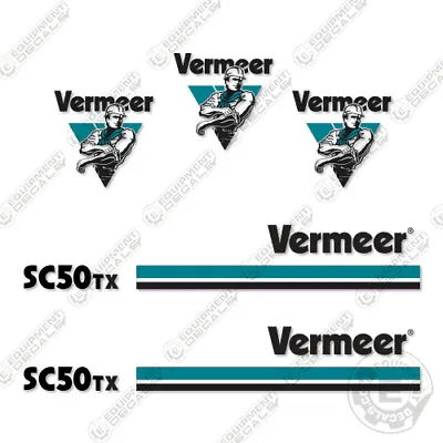 Buy Fits Vermeer SC 50 TX Stump Grinder Decal Kit • 109.95$