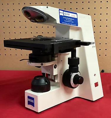 Buy Zeiss Axiostar Plus Microscope Body Only With Condenser, Nosepiece, Mech Stage • 80$