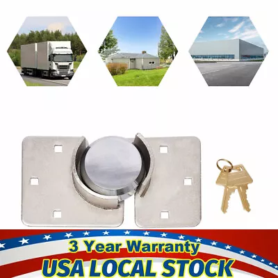 Buy New 2x Steel Garage Lock Heavy Duty Van Shed Door Security Padlock Hasp Lock Set • 32.92$