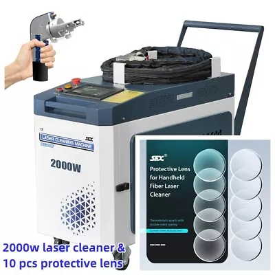 Buy SFX 2000W Fiber Laser Cleaning Machine & 10pcs Protective Lens Rust Removal • 14,098$
