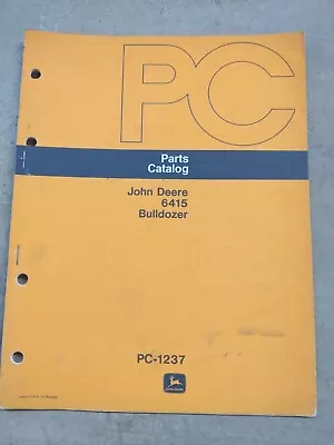 Buy John Deere 6415 Bulldozer Parts Catalog, PC-1237 • 24.56$