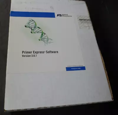 Buy Applied Biosystems P/N: 4465447 Primer Express® Software Version 3.0.1 • 399.99$