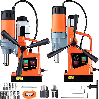 Buy VEVOR Magnetic Drill 1300/1400/1550W 2922lbf/13000N Portable Mag Drill Press • 238.99$