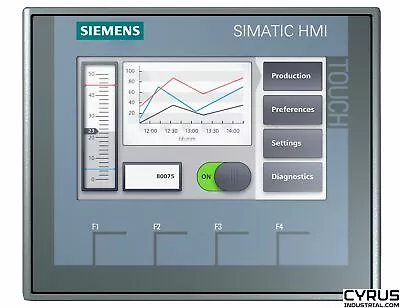 Buy Siemens 6AV2123-2DB03-0AX0 SIMATIC HMI, KTP400 Basic Panel, Key/touch Operation, • 230$