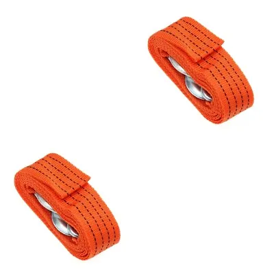 Buy 2x Practical Outdoor Trailer Rope Synthetic Car Tow Rope With Hook For Car • 22.89$