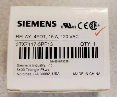 Buy Siemens Plug-in Relay 3tx7117-5pf13 • 19.99$