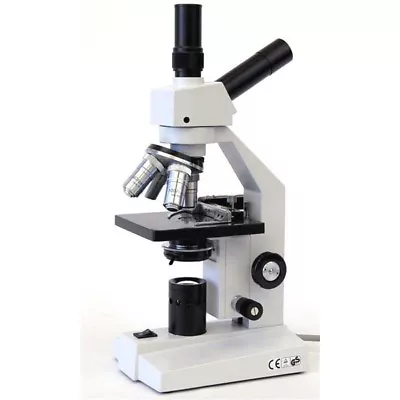 Buy AmScope D120C-MS 40x-2500x Dual-View Compound Microscope With Mechanical Stage • 256.99$
