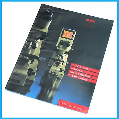 Buy Zeiss Axioplan - Axiophot  8 Page  Microscope Color Sales  Brochure Pamphlet  • 19.95$