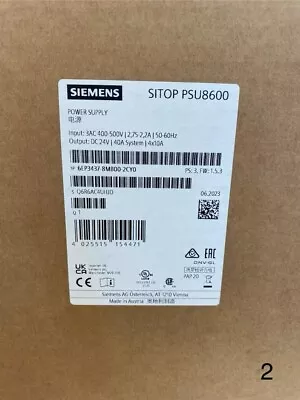Buy SITOP PSU8600 3AC POWER SUPPLY Input: 3AC 400-500V, 2.75-2.2A, 50-60Hz • 478.64$