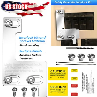Buy Generator Interlock Kit Compatible With Siemens/Murray/ITE 150 Amp Or 200 Amp • 29.83$