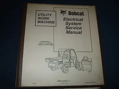 Buy Bobcat Utility Work Machine Electrical Service Shop Repair Book Manual 6902480 • 69.99$