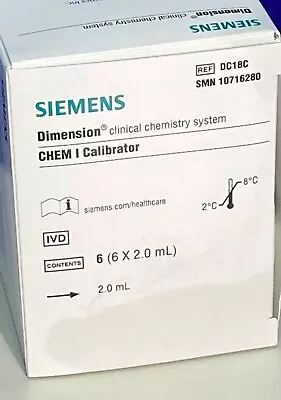 Buy DC18C Siemens Dimension (CHEM I) Calibrator Level 1-3 (6x2.0mL)[SMN 1071628] • 78$