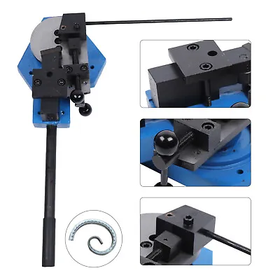 Buy Bender Flat Round Square Angle Bar Bending Machine Tool + Stopper & Scroll Tool • 204.26$