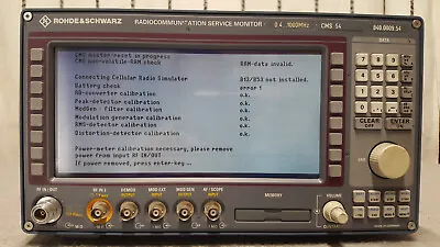Buy ROHDE & SCHWARZ CMS 54 RADIOCOMMUNICATION 0.4..1000MHz OPTIONS:CMS-B1/B5/B32 • 5,900$