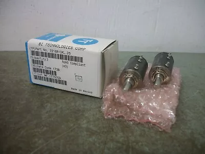 Buy Beckman Industrial Box Of 2 Helipot Potentiometers 7216r10kl.25 Nib • 39.99$